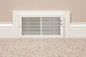 HVAC vent on wall